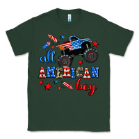 Sports Green all american boy  monsterr truck Classic Tee - AdoDesignShop
