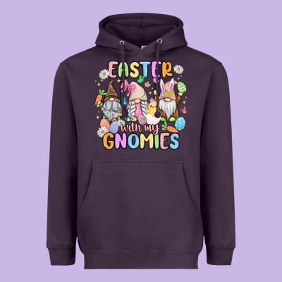 Easter  With My Gnomies Heavyweight Hoodie Designed By Maliassmallbusiness