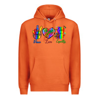 Carrot Peace Love Equality Premium Hoodie - BundleAndBundleShop