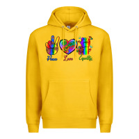 Lemon Peace Love Equality Premium Hoodie - BundleAndBundleShop