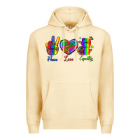Pina Colada Peace Love Equality Premium Hoodie - BundleAndBundleShop