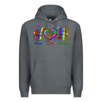 Rock Peace Love Equality Premium Hoodie - BundleAndBundleShop