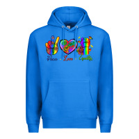 True Royal Peace Love Equality Premium Hoodie - BundleAndBundleShop