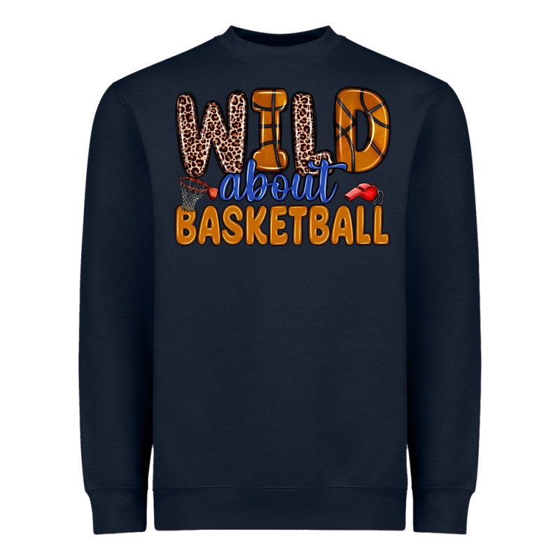 Wild About Basketball Heavyweight Sweatshirt by Zillion Design Studio | Teevron