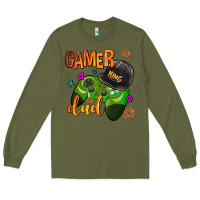 Army Green gamer dad Long Sleeve Tee - AdoDesignShop
