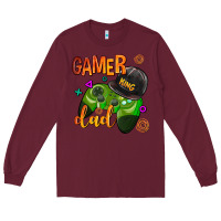 Burgundy gamer dad Long Sleeve Tee - AdoDesignShop