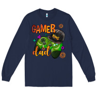 Navy gamer dad Long Sleeve Tee - AdoDesignShop