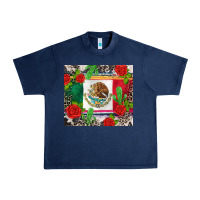 Navy mexican flag Urban Heavy Tee - CTS Tumbler Store