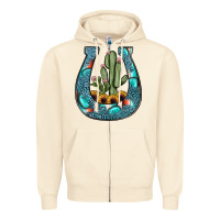 Sandshell cactus horseshoe Zipper Hoodie - JahusDesignShop