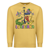Antique Gold louisiana mardi gras Premium Sweatshirt - MaliasSmallBusiness