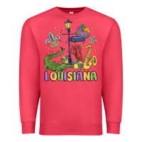 Cardinal louisiana mardi gras Premium Sweatshirt - MaliasSmallBusiness