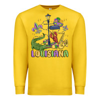 Lemon louisiana mardi gras Premium Sweatshirt - MaliasSmallBusiness
