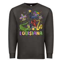Smoke louisiana mardi gras Premium Sweatshirt - MaliasSmallBusiness