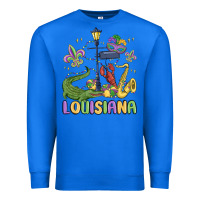 True Royal louisiana mardi gras Premium Sweatshirt - MaliasSmallBusiness