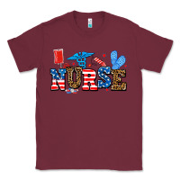 Burgundy usa nurse Classic Tee - AdoDesignShop