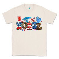Natural usa nurse Classic Tee - AdoDesignShop