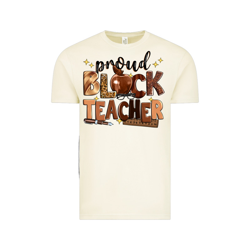 Proud Black Teacher Vintage Tee by Zillion Design Studio | Teevron