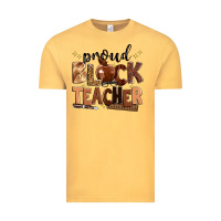 Vintage Mustard proud black teacher Vintage Tee - Zillion Design Studio