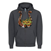 Smoke horseshoe sunflower Zipper Hoodie - JahusDesignShop