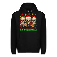 Black When Your Dead Inside But It's Christmas Premium Hoodie - BundleAndBundleShop
