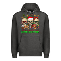 Charcoal Heather When Your Dead Inside But It's Christmas Premium Hoodie - BundleAndBundleShop