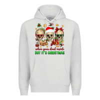 Dove Grey When Your Dead Inside But It's Christmas Premium Hoodie - BundleAndBundleShop