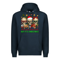 Navy When Your Dead Inside But It's Christmas Premium Hoodie - BundleAndBundleShop