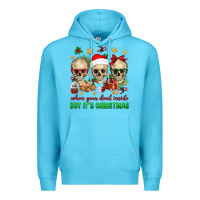 Ocean Blue When Your Dead Inside But It's Christmas Premium Hoodie - BundleAndBundleShop