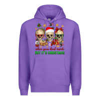 Purple When Your Dead Inside But It's Christmas Premium Hoodie - BundleAndBundleShop