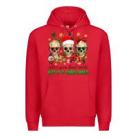 Red When Your Dead Inside But It's Christmas Premium Hoodie - BundleAndBundleShop