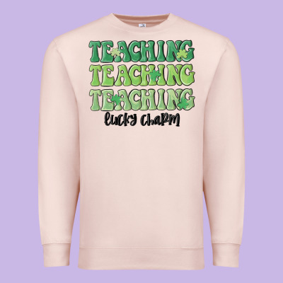 Teaching Lucky Charm Premium Sweatshirt Designed By Maliassmallbusiness