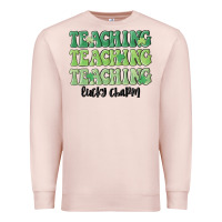 Pale Pink teaching lucky charm Premium Sweatshirt - MaliasSmallBusiness