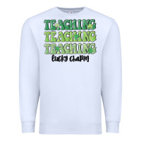 White teaching lucky charm Premium Sweatshirt - MaliasSmallBusiness