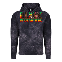 Cloud Black black is beautiful juneteenth Vintage Hoodie - texasbilliewilder