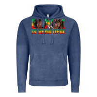 Vintage Denim black is beautiful juneteenth Vintage Hoodie - texasbilliewilder