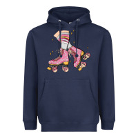 Navy skate Heavyweight Hoodie - MaliasSmallBusiness
