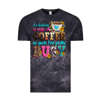 Cloud Black i'm holding a cup of coffee so yeah i'm pretty bus Vintage Tee - Zillion Design Studio