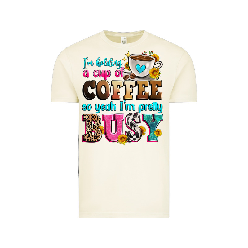 I'm Holding A Cup Of Coffee So Yeah I'm Pretty Bus Vintage Tee by Zillion Design Studio | Teevron