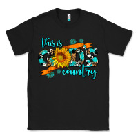 Black this is gods country sunflower Classic Tee - AdoDesignShop