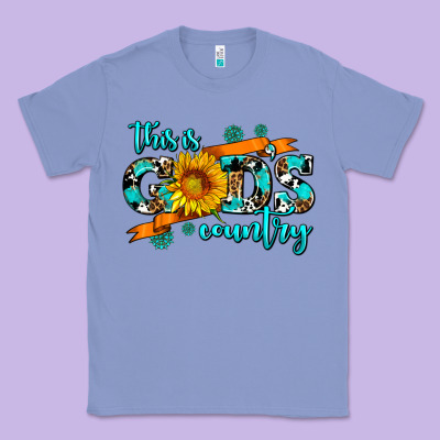 This Is Gods Country Sunflower Classic Tee Designed By Adodesignshop