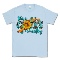 Dusty Blue this is gods country sunflower Classic Tee - AdoDesignShop