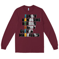 Burgundy father words Long Sleeve Tee - AdoDesignShop