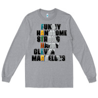 Heather Grey father words Long Sleeve Tee - AdoDesignShop