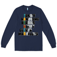Navy father words Long Sleeve Tee - AdoDesignShop