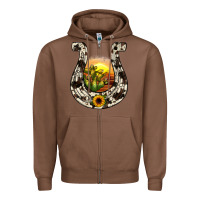 Chestnut horseshoe sunset Zipper Hoodie - JahusDesignShop