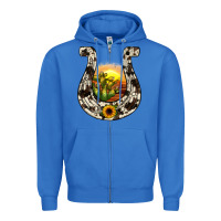 True Royal horseshoe sunset Zipper Hoodie - JahusDesignShop