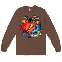 Chestnut hockey coffee Long Sleeve Tee - AdoDesignShop