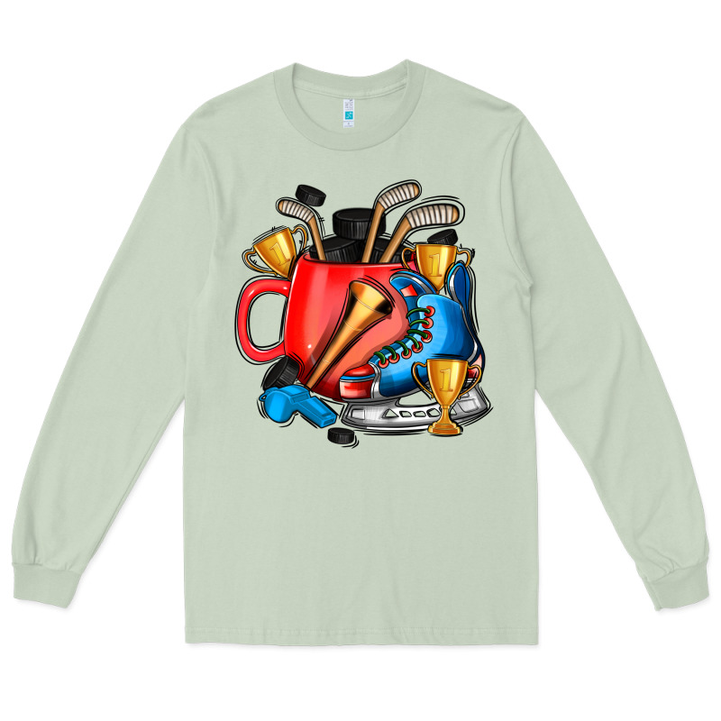 Hockey Coffee Long Sleeve Tee by AdoDesignShop | Teevron