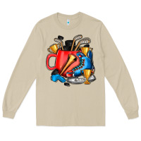 Mushroom hockey coffee Long Sleeve Tee - AdoDesignShop