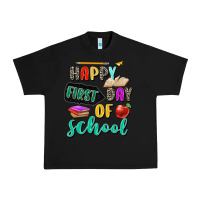 Black happy first day of school Urban Heavy Tee - Zillion Design Studio